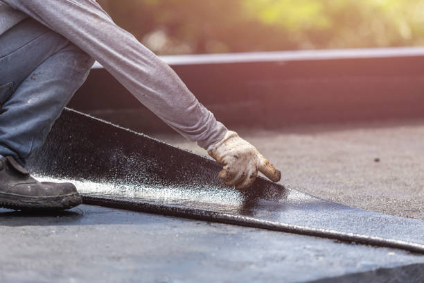 Professional Basement Waterproofing technician working in Withamsville, OH